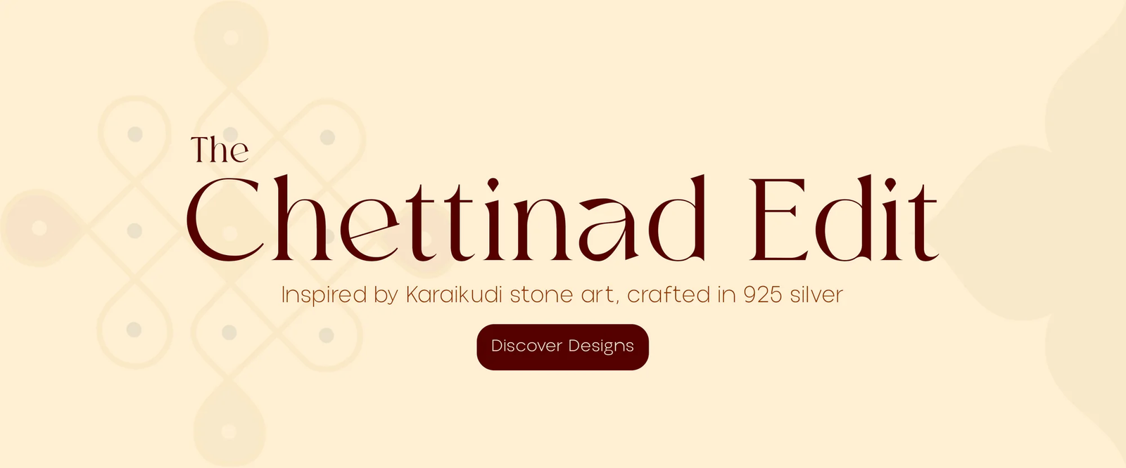 The Chettinad Edit — Inspired by Karaikudi stone art, crafted in 925 silver